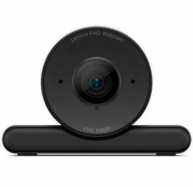 Main image of Lenovo FHD Webcam, 1080p Resolution, 30 fps, Dual Noise-Cancelling Microphones, AI Noise Cancellation and Enhanced Image Quality, Physical Privacy Shutter, Microsoft Terms Certified, Black
