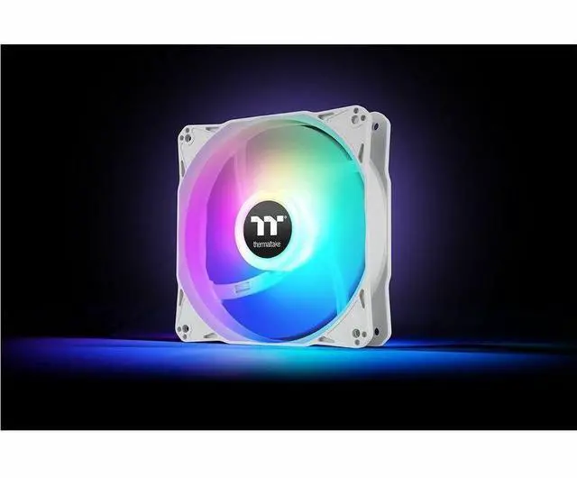 Alt view image 6 of 9 - Thermaltake LE120 ARGB PWM Fan White (3 Pack)
