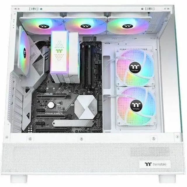 Alt view image 7 of 9 - Thermaltake LE120 ARGB PWM Fan White (3 Pack)