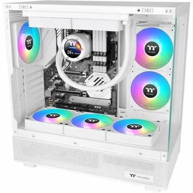 Alt view image 10 of 12 - Thermaltake CT120 EX ARGB Sync Cooling Fan 3 Pack CLF190PL12SWA