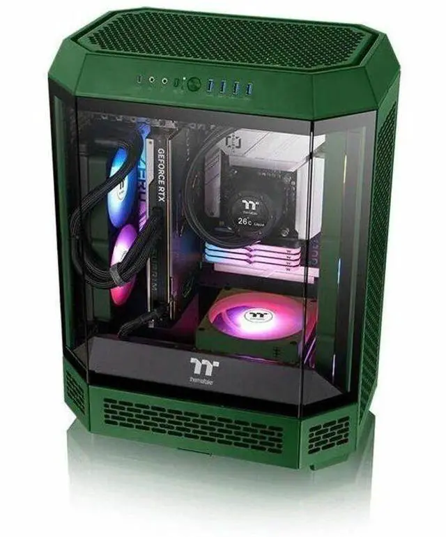 Alt view image 10 of 13 - Thermaltake CT120 EX ARGB Sync PC Cooling Fan Racing Green (3-Fan Pack)