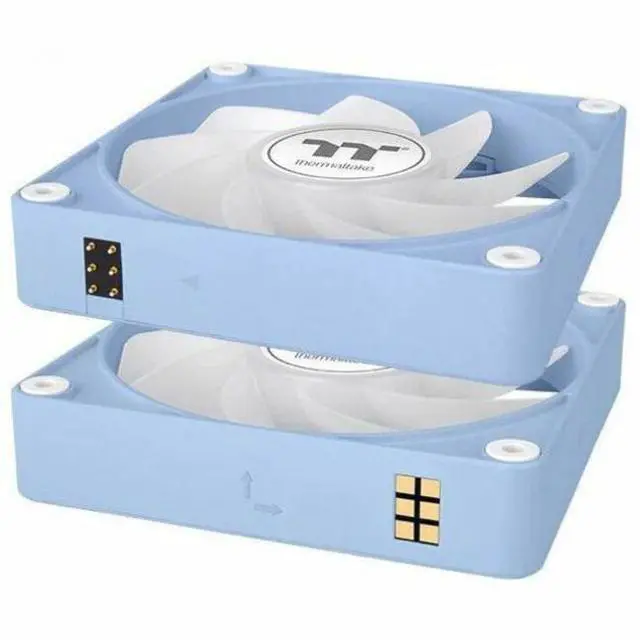 Alt view image 8 of 13 - Thermaltake CT120 EX Reverse ARGB Sync PC Cooling Fan Hydrangea Blue, 3 Pack