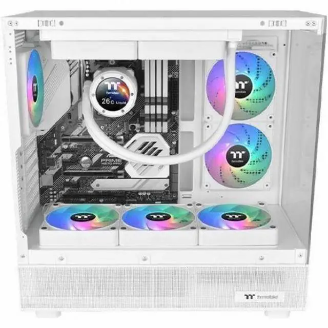 Alt view image 8 of 13 - Thermaltake CT120 EX Reverse ARGB Sync PC Cooling Fan White, 3 Pack