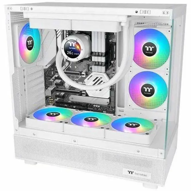 Alt view image 12 of 13 - Thermaltake CT120 EX Reverse ARGB Sync PC Cooling Fan White, 3 Pack