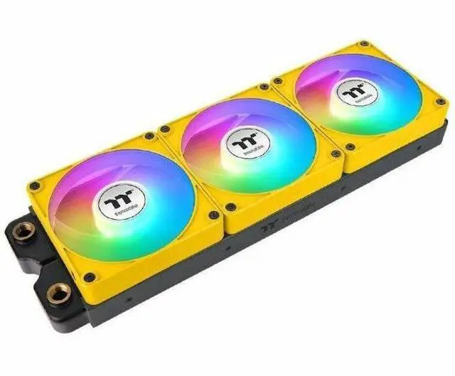 Alt view image 9 of 10 - Thermaltake CT140 EX ARGB Sync PC Cooling Fan Bumblebee 3-Fan Pack CLF217PL14BBA