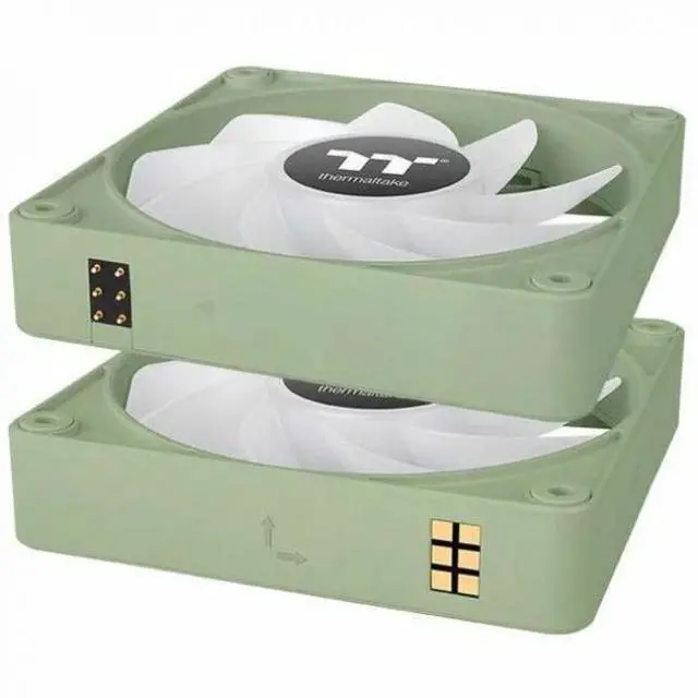 Alt view image 10 of 14 - Thermaltake CT140 EX ARGB Sync PC Cooling Fan Matcha Green, 3 Pack