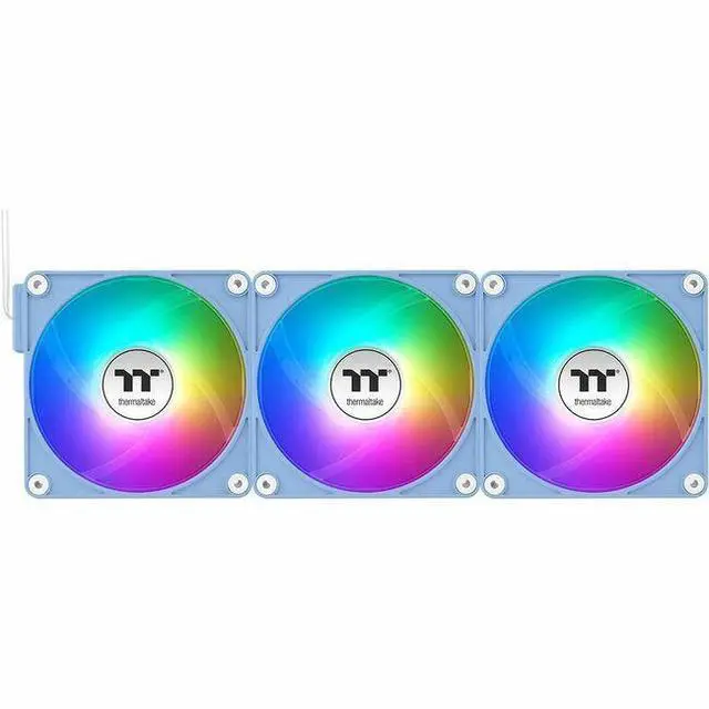 Alt view image 7 of 13 - Thermaltake CT120 EX Reverse ARGB Sync PC Cooling Fan Hydrangea Blue, 3 Pack