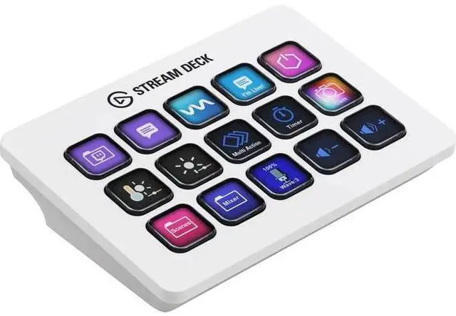 Alt view image 9 of 20 - Elgato Stream Deck MK.2 Keypad with 15 Customizable LCD Keys, White #10GBA9911