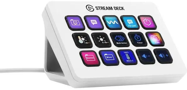 Alt view image 10 of 20 - Elgato Stream Deck MK.2 Keypad with 15 Customizable LCD Keys, White #10GBA9911