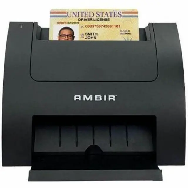 Alt view image 2 of 4 - Ambir Business Card Scanner PS670st - Ambir Busines Card Scanner PS670st High Speed Single Sided Vertical USB powered Business Card Scanner With AmbirScan Business Card for Windows PC
