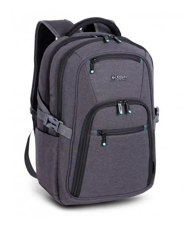 Alt view image 2 of 2 - Urban Factory HEAVEE Carrying Case Backpack for 10.5" to 15.6" Notebook Tablet Dark Gray