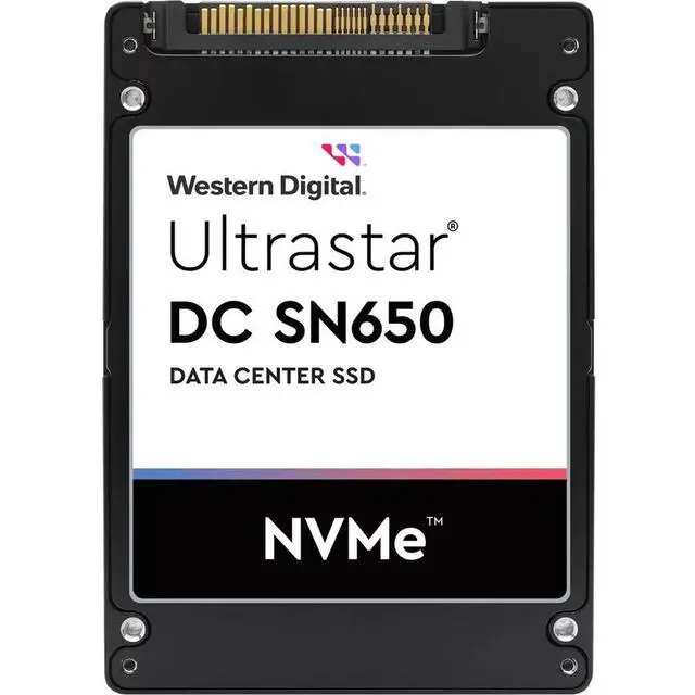 Alt view image 3 of 3 - WD DC SN650 WUS5EA1A1ESP5E1 15.36 TB Solid State Drive 2.5" Internal PCI Express NVMe PCI Express NVMe 4.0