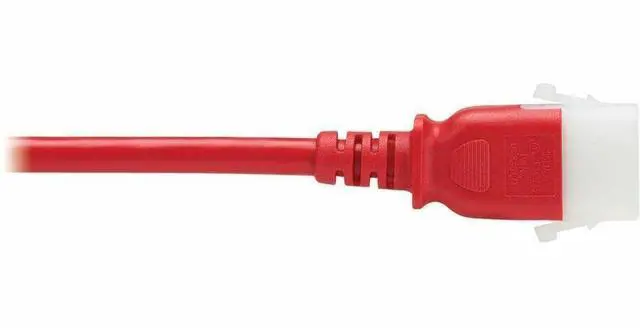 Alt view image 5 of 9 - Eaton Tripp Lite Series PDU Power Cords C13 to P-Lock C14 Heavy-Duty 15A 250V 14 AWG 2 ft. 0.6 m Red 6 Pack