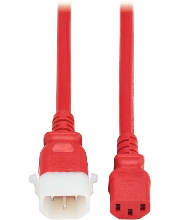 Alt view image 4 of 9 - Eaton Tripp Lite Series PDU Power Cords C13 to P-Lock C14 Heavy-Duty 15A 250V 14 AWG 2 ft. 0.6 m Red 6 Pack