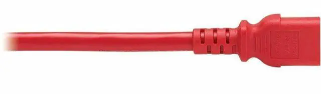 Alt view image 8 of 9 - Eaton Tripp Lite Series PDU Power Cords C13 to P-Lock C14 Heavy-Duty 15A 250V 14 AWG 2 ft. 0.6 m Red 6 Pack