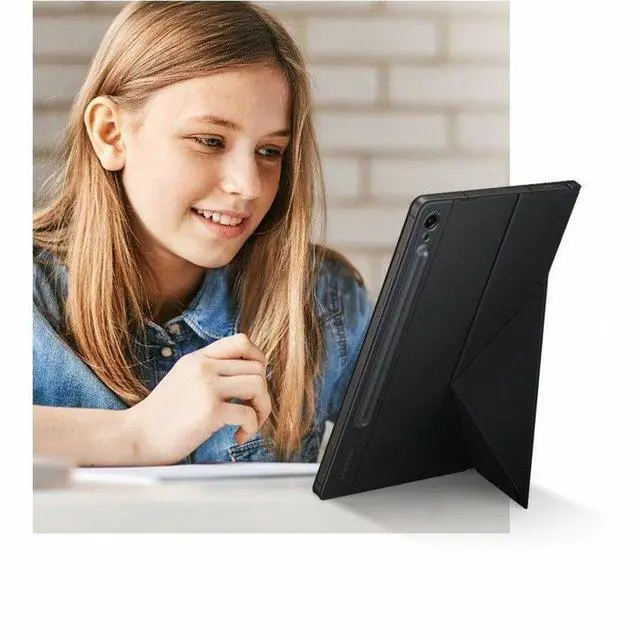 Alt view image 3 of 8 - Samsung Galaxy TAB S9 FE Smart Book Cover, Black