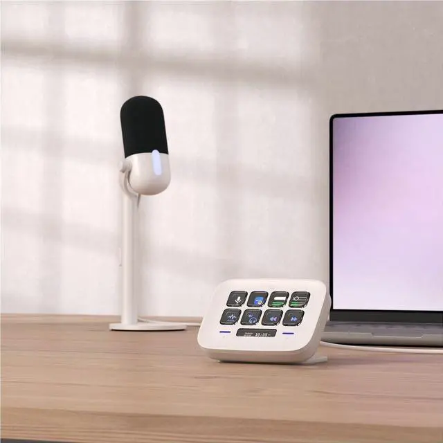 Alt view image 7 of 8 - Elgato Wave Neo - Usb Condenser Microphone  Tap To Mute  For Gaming  Streaming  Meetings  Voice Recording On Teams/Zoom/Obs/Twitch/Youtube & More  Plug-N-Play  Works On Laptop  Pc  Mac  Ipad  Iphone