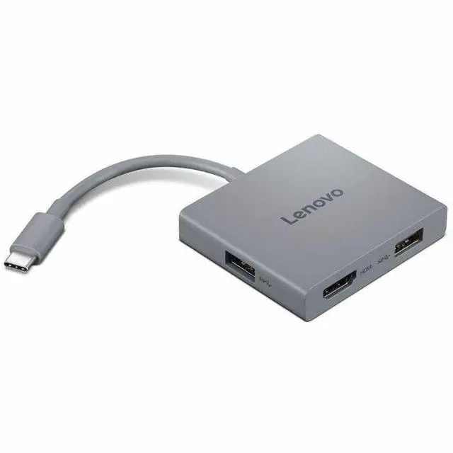 Alt view image 8 of 14 - Lenovo USB-C 4 in 1 Travel Hub Gen2
