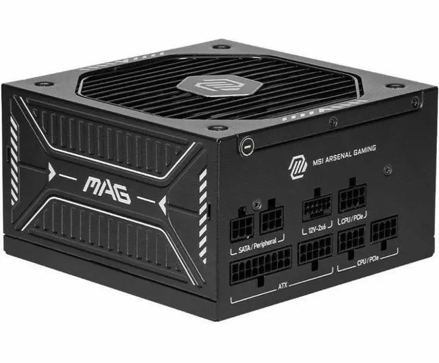 Alt view image 12 of 17 - MSI MAG A650GLS PCIE5, Fully Modular Compact Gaming 650W Power Supply, 80+ Gold, ATX 3.1 & PCIe 5.1 Ready, Native Dual-color 12V-2x6 cable, Low-Noise, Embossed Jacket Cables, 10 Year Warranty