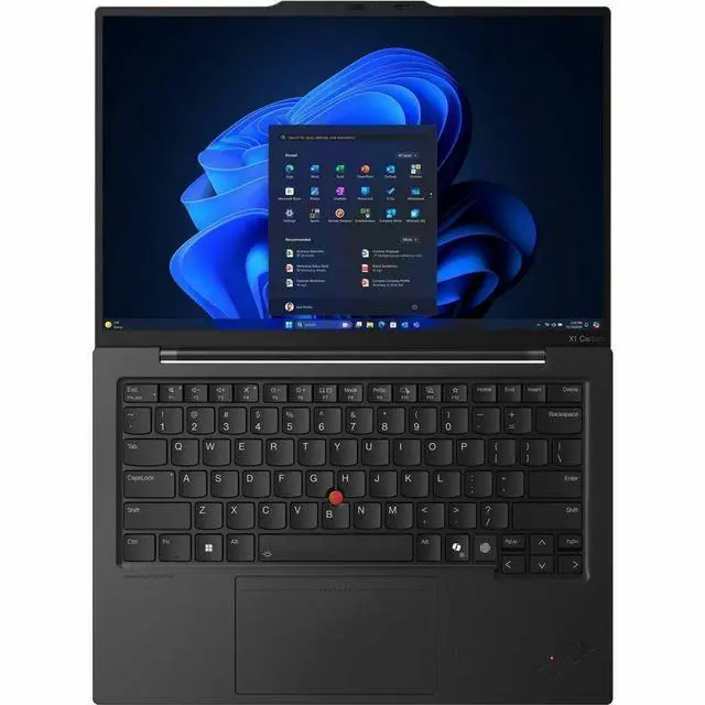 Alt view image 2 of 7 - Lenovo ThinkPad X1 Carbon Gen 13 21NX005LUS 14" Touchscreen Ultrabook - Intel Core Ultra 7 265U - 32 GB - 1 TB SSD - Windows 11 Pro - Webcam - Wi-Fi 6E - Black Paint