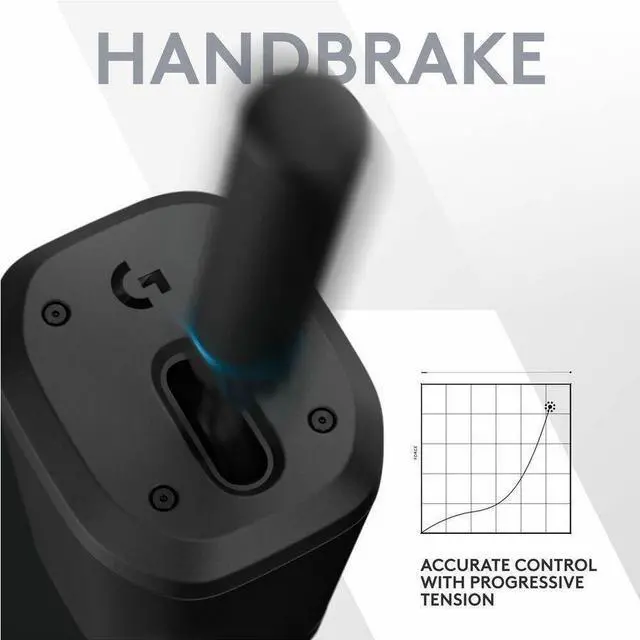 Alt view image 6 of 8 - Logitech G RS Sim Racing Shifter and Handbrake With Easy Mode-Switching Height-Adjustable Handle and Table Clamp for G and PRO Series Wheels PS Xbox and PC Racing Units 941000242