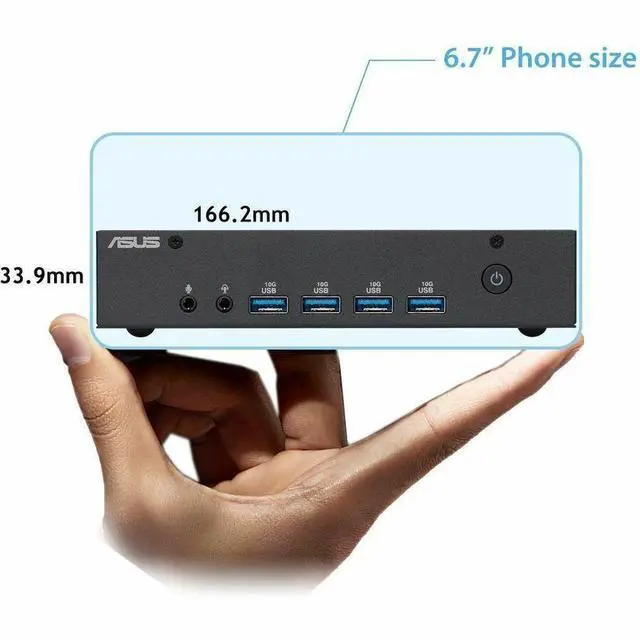 Alt view image 7 of 9 - ASUS ExpertCenter PN43 BAREBONE INTEL N100 PROCESSOR DDR4 RAM USB-C