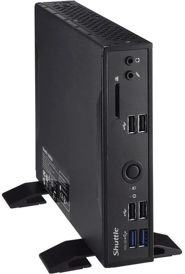 Alt view image 4 of 8 - Shuttle XPC slim DS20U Barebone System - Slim PC - Socket BGA-1528 - 1 x Processor Support - Celeron 5205U 1.90 GHz Dual-core (2 Core) - Intel Chip - 64 GB DDR4 SDRAM DDR4-3200/PC4-25600 Maximum RAM S