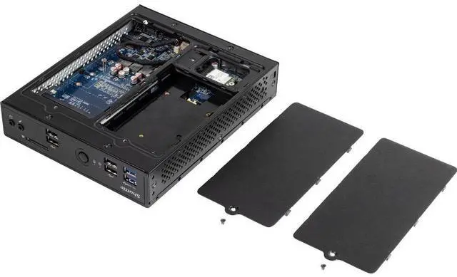 Alt view image 5 of 8 - Shuttle XPC slim DS20U Barebone System - Slim PC - Socket BGA-1528 - 1 x Processor Support - Celeron 5205U 1.90 GHz Dual-core (2 Core) - Intel Chip - 64 GB DDR4 SDRAM DDR4-3200/PC4-25600 Maximum RAM S