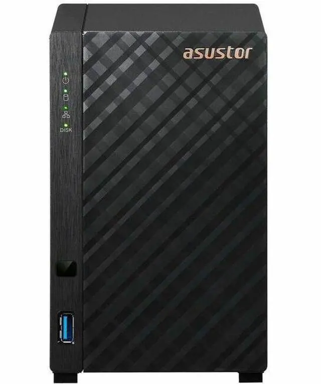 Alt view image 13 of 18 - Asustor AS1102TL Drivestor 2 Lite 2 Bay NAS, Quad-Core 1.7GHz CPU, 1GbE Port, 1GB DDR4 (Diskless)