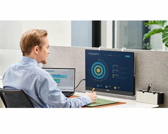 Alt view image 9 of 15 - Asus ZenScreen MB27ACF 27" Class WQHD LED Monitor 16:9