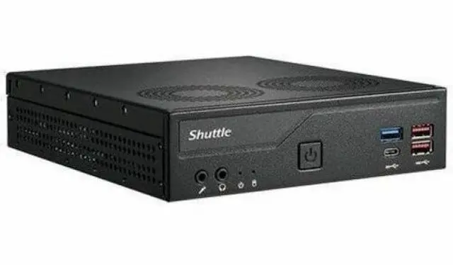 Alt view image 4 of 6 - Shuttle XPC slim DH770 Barebone System - Slim PC - Socket LGA-1700 - Intel H770 Chip - 64 GB DDR5 SDRAM DDR5-5600/PC5-44800 Maximum RAM Support - 2 Total Memory Slots - Serial ATA/600, NVMe Controller