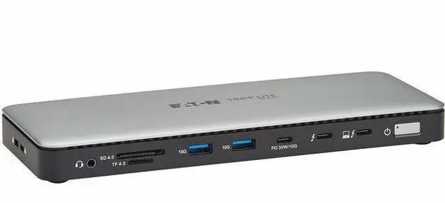 Main image of Tripp Lite series MTB4-DOCK01A Docking Station - for Desktop PC, Notebook, Monitor, TV, Projector, Keyboard, Flash Drive, Mouse, Hard Drive, Webcam, Printer, ... - Charging Capability - Memory Card Re