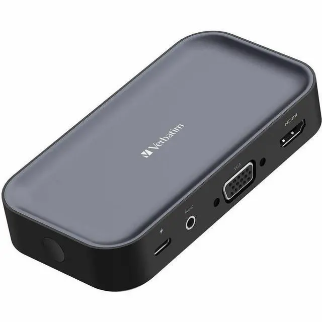 Alt view image 13 of 14 - Verbatim Share My Screen 1080p USB-C Wireless Display Adapter with USB Hub 32146