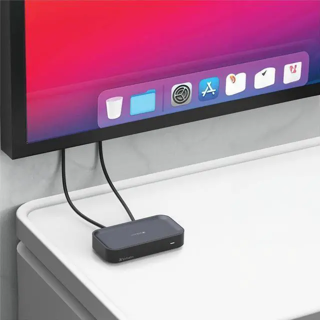Alt view image 14 of 14 - Verbatim Share My Screen 1080p USB-C Wireless Display Adapter with USB Hub 32146