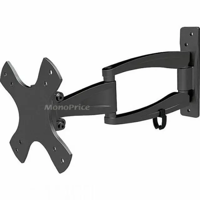 Alt view image 15 of 15 - Monoprice Compact Full Motion Single-Stud TV Wall Mount Bracket for 13" to 37" TVs up to 44lbs, Max VESA 100x100, Works with Concrete, Brick, and Wooden Studs