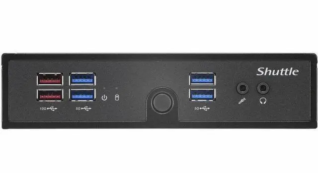 Alt view image 3 of 8 - Shuttle XPC slim DS50U3 Barebone System - Slim PC - 1 x Processor Support - 1 Core i3 13th Gen i3-1315U 1.20 GHz Dual-core (2 Core) - Intel Chip - 64 GB DDR5 SDRAM DDR5-5200/PC5-41600 Maximum RAM Supp