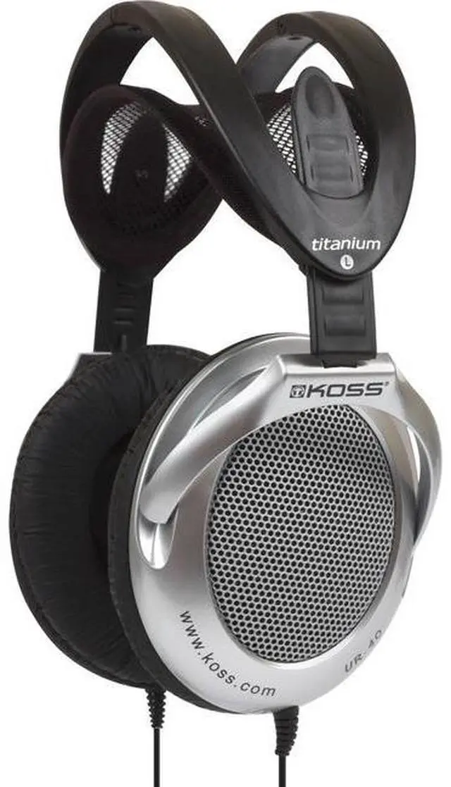 Alt view image 5 of 7 - KOSS Yellow UR40 3.5mm Connector Lightweight Headphones