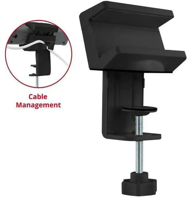 Alt view image 14 of 20 - SIIG Powerstrip Clamp Holder - Securely mounts a powerstrip off the desktop for easy plugin and unplug (Black)