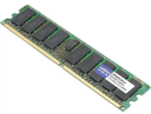 Alt view image 8 of 14 - AddOn 8GB DDR3-1600MHz UDIMM for Dell SNP66GKYC/8G - DDR3 - 8 GB - DIMM 240-pin