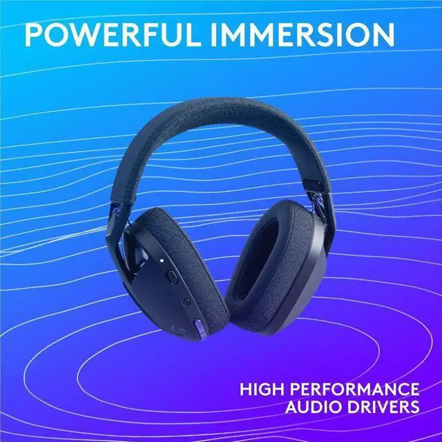 Alt view image 6 of 14 - Logitech G321 LIGHTSPEED Wireless Bluetooth Gaming Headset, dynamic comfort and fit, 20+ hrs battery, PC, PS4, PS5, Nintendo Switch, Mobile - Black - Stereo - Wired/Wireless - Bluetooth - 32.8 ft - 32