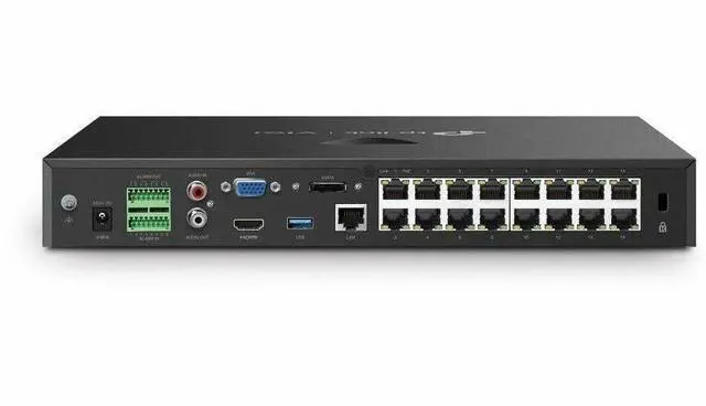 Alt view image 2 of 5 - TP Link VIGI NVR2016H-16MP - VIGI 16 Channel PoE+ Network Video Recorder - Network Video Recorder - HDMI - 4K Recording
