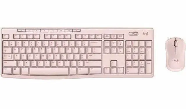 Main image of Logitech MK270 Wireless Keyboard and Mouse Combo for Windows  2.4 GHz Wireless  Compact Mouse  8 Multimedia and Shortcut Keys  2-Year Battery Life  for PC  Laptop - Rose