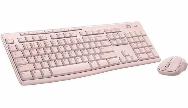Alt view image 4 of 11 - Logitech MK270 Wireless Keyboard and Mouse Combo for Windows  2.4 GHz Wireless  Compact Mouse  8 Multimedia and Shortcut Keys  2-Year Battery Life  for PC  Laptop - Rose