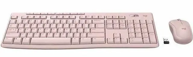 Alt view image 3 of 11 - Logitech MK270 Wireless Keyboard and Mouse Combo for Windows  2.4 GHz Wireless  Compact Mouse  8 Multimedia and Shortcut Keys  2-Year Battery Life  for PC  Laptop - Rose