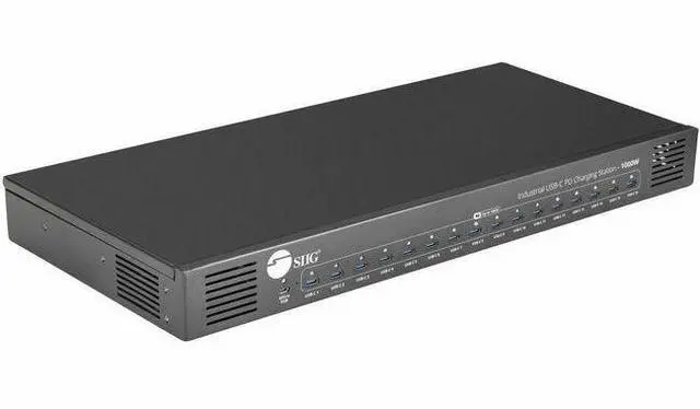 Alt view image 8 of 14 - SIIG 16-Port Industrial USB-C PD Charging Station 1000W up to 10 USB-C 100W up to 16 USB-C 60W