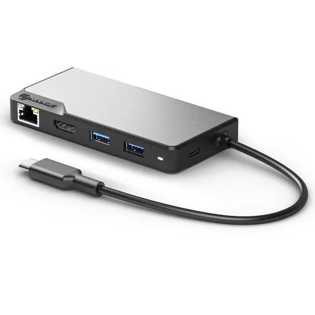 Alt view image 9 of 12 - ALOGIC UCFUPRGEV2-SGR USB-C Fusion ALPHA 5-in-1 Hub V2
