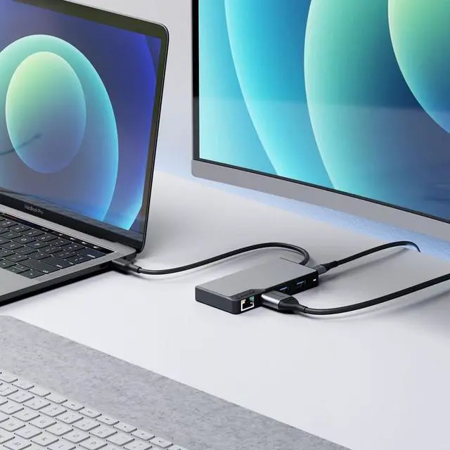Alt view image 11 of 12 - ALOGIC UCFUPRGEV2-SGR USB-C Fusion ALPHA 5-in-1 Hub V2