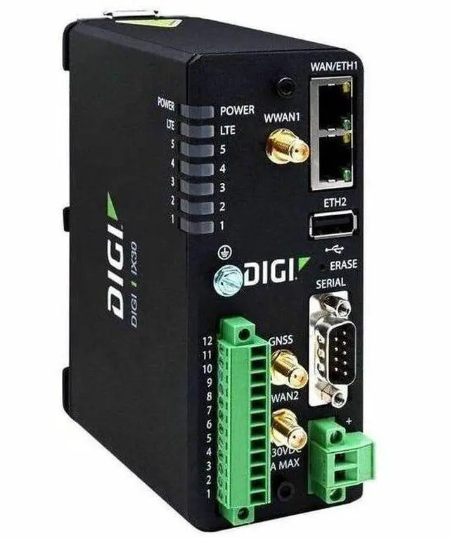 Alt view image 9 of 15 - Digi IX30  LTE-A Cat 7 North America, FirstNet Capable, dual Ethernet, RS-232/422/485, GNSS