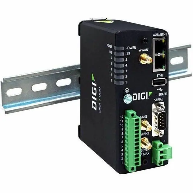 Alt view image 14 of 15 - Digi IX30  LTE-A Cat 7 North America, FirstNet Capable, dual Ethernet, RS-232/422/485, GNSS