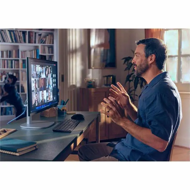 Alt view image 4 of 7 - HP EliteStudio 8 AiO G1i All-in-One Computer - Intel Core Ultra 5 235 - vPro Technology - 32 GB - 512 GB SSD - 23.8" Full HD Touchscreen - Desktop - Pike Silver - Intel Q870 Chip - 1920 x 1080 -